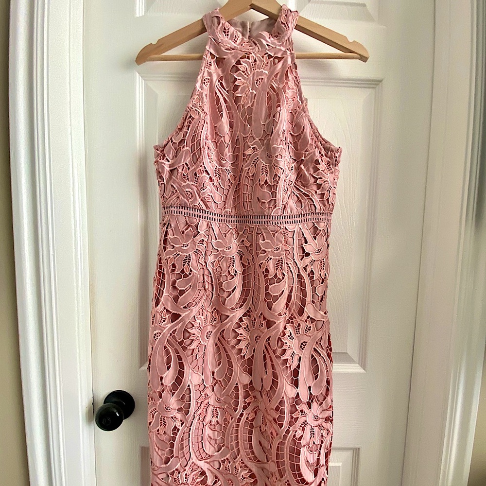 Bardot lace dress